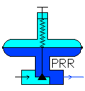 How a pressure reducing regulator works schematic