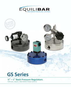 GS Series back pressure regulator brochure cover 2019