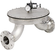 The HV32 back pressure regulator with 150# flanges.