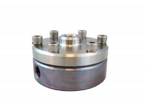 Equilibar Back Pressure Regulator for Sulfur, H2S and Other Active Compounds. Wetted components are coated with inert silicon for sulfur, H2s resistance. Non-wetted metallic parts are available without coating. 