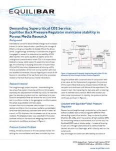 Case Study on Supercritical Carbon Dioxide pressure control