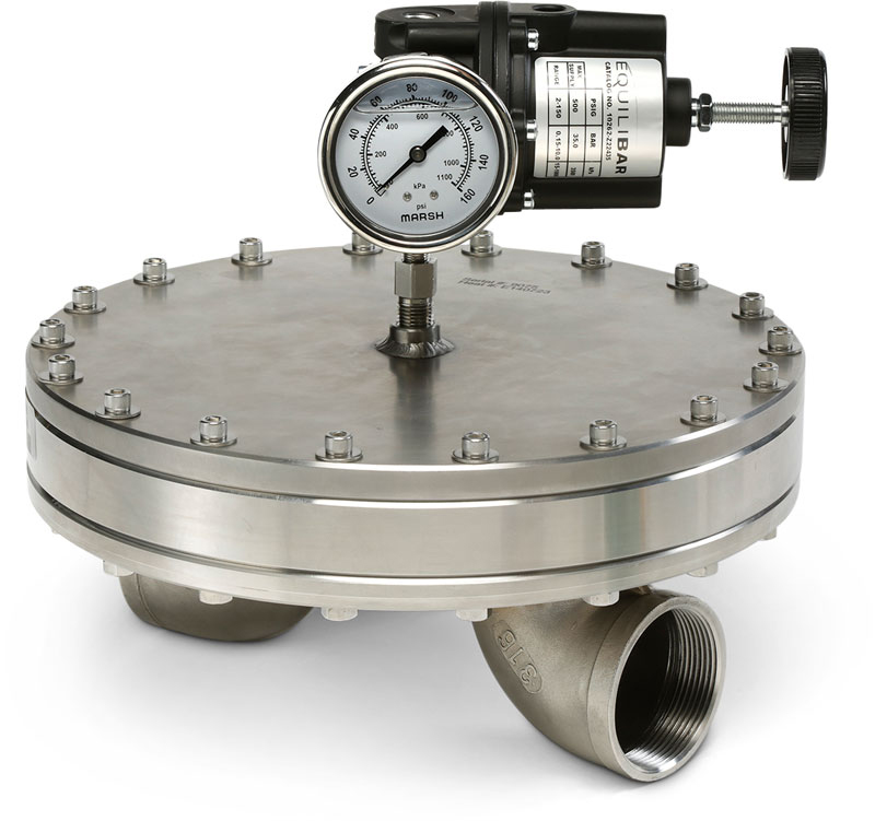 industrial back pressure regulator