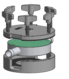 exploded view of SDO single use back pressure regulator