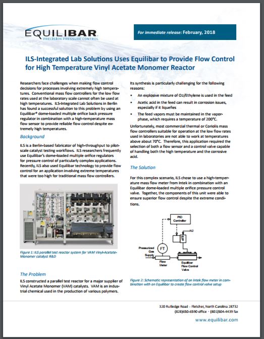 flow control white paper Equilibar ILS