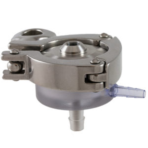 image of the Equilibar single use back pressure regulator for biopharma use