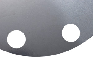 Zoomed image of standard production quality stainless steel Equilibar diaphragm