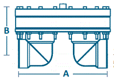 schematic of BD Series back pressure regulator