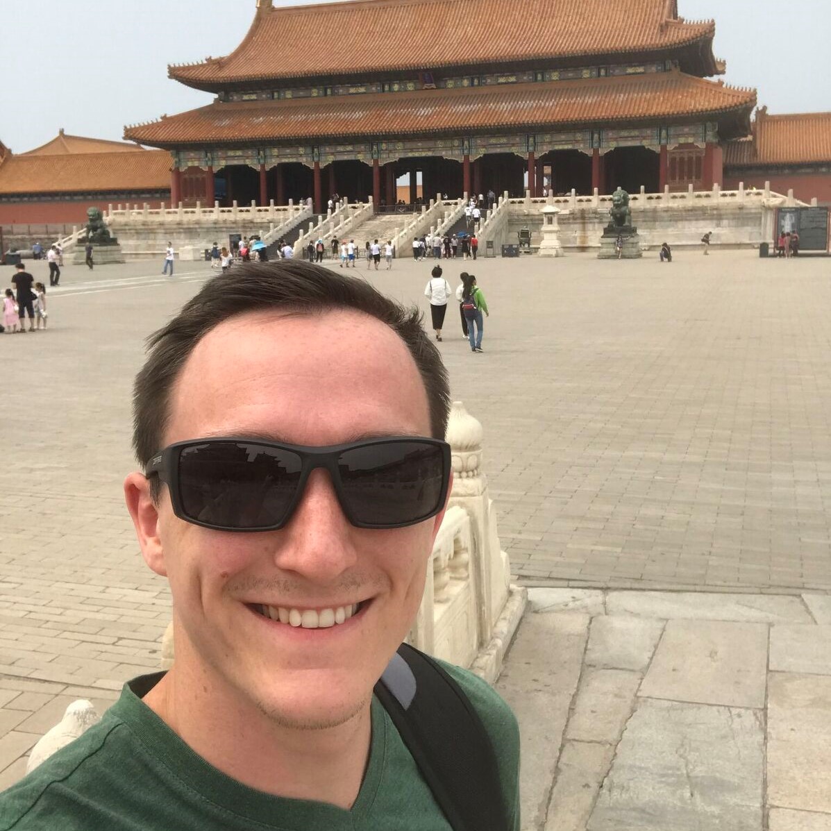 Design engineer Ryan Heffner in China