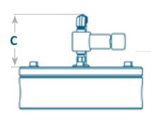 Drawing of EVR pilot dimensions