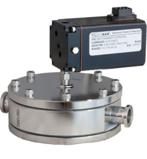 FDO6 sanitary pressure valve with QPV pilot regulator