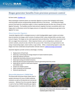 Case Study - biogas digester uses Equilibar