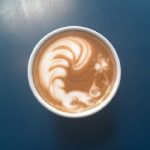 latte art white squirrel