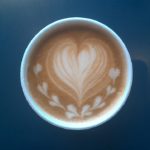 latte art heart