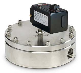 Equilibar GSD8 with electronic pilot regulator for controlling cooling loops or direct temperature control loops