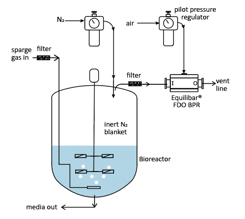 sanitary tank padding schematic with Equilibar FDO