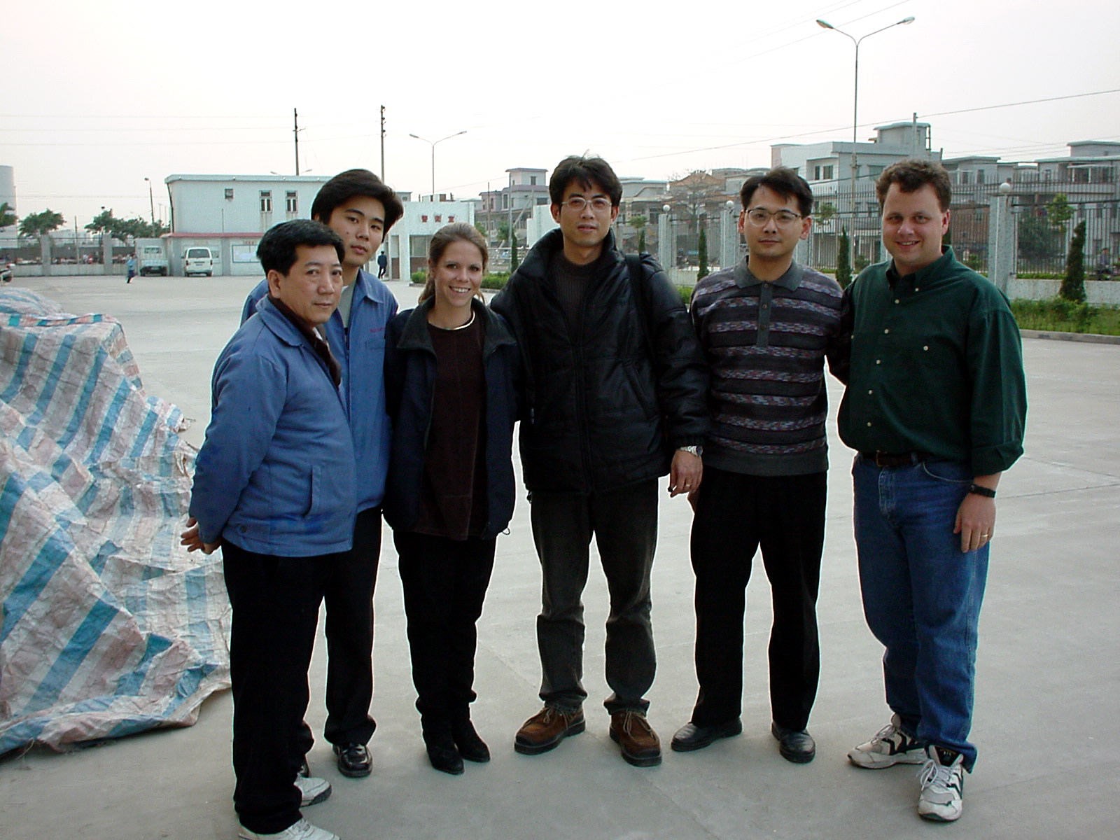 Susan Campbell with colleagues in China during her early career