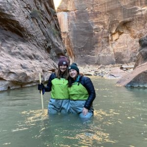 Biomedical design engineer Jennifer Jacober rafting