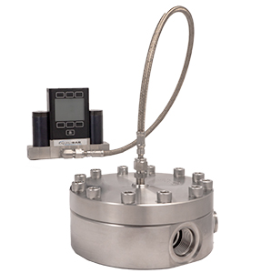 Equilibar GSD back pressure regulator with electronic pilot and threaded fittings