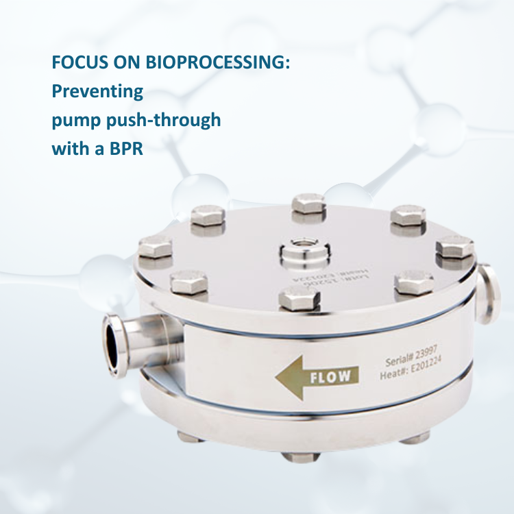 Stainless bpr for preventing pump push-through