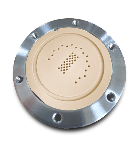 Equilibar polymer regulator body with stainless steel cradle for harsh chemistries