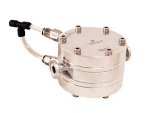 Photography of an Equilibar sanitary pulsation dampener